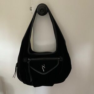 Simply Vera Vera Wang Black Velvet Bag